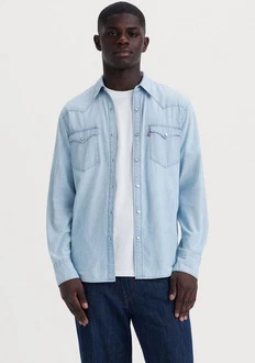 LEVI'S Hemd Barstow Western Standard Hellblau/Blau