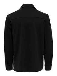 ONLY & SONS Langarmhemd New Kodyl ONSNEWKODYL OVERSHIRT SWEAT NOOS Schwarz