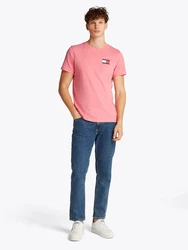 Tommy Jeans T-Shirt 'ESSENTIAL' Rosa/Rot