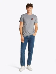 Tommy Jeans T-Shirt 'ESSENTIAL' Grau/Hellgrau