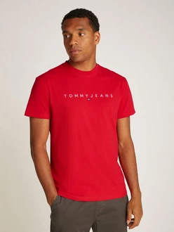 Tommy Jeans T-Shirt Rot/Dunkelrot Tommy Jeans T-Shirt Rot/Dunkelrot