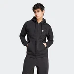 ADIDAS ORIGINALS Sweatjacke 'Trefoil Essentials' Schwarz/Dunkelgrau