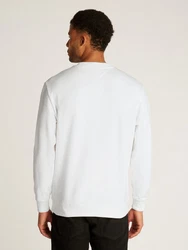 Tommy Jeans Sweatshirt TJM REG ENTRY GRAPHIC CREW EXT Weiß/Creme/Grau/Hellblau