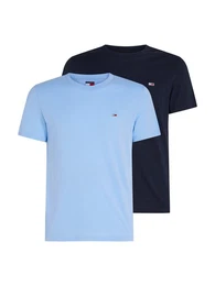 Rundhalsshirt TJM XSLIM 2PACK JERSEY TEE EXT (Packung, 2er-Pack) Logostickerei, 2Pack