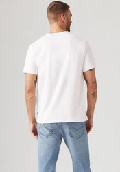 Levi's Henleyshirt mit Logo Stickerei Weiß/Creme