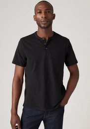 Levi's Henleyshirt mit Logo Stickerei