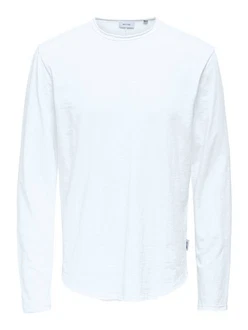 ONLY & SONS Shirt ONSBENNE Weiß/Creme/Hellblau ONLY & SONS Shirt ONSBENNE Weiß/Creme/Hellblau
