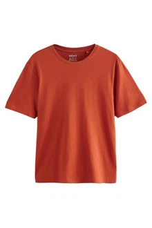 Next Essential T-Shirt mit Rundhalsausschnitt Orange/Rot Next Essential T-Shirt mit Rundhalsausschnitt Orange/Rot
