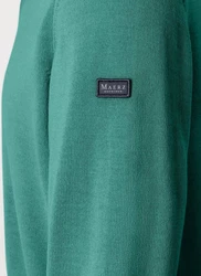 MAERZ Muenchen Wollpullover Grün/Türkis