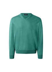 MAERZ Muenchen Wollpullover Grün/Türkis