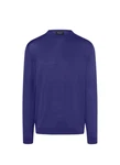 MAERZ Muenchen Wollpullover Blau/Lila/Dunkelblau