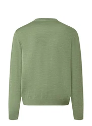 MAERZ Muenchen Wollpullover Grün/Dunkelgrün/Hellgrün