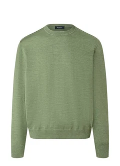 MAERZ Muenchen Wollpullover Grün/Dunkelgrün/Hellgrün