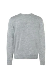 MAERZ Muenchen Wollpullover Grau/Hellgrau
