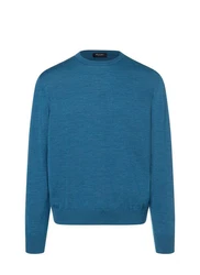 MAERZ Muenchen Wollpullover Hellblau/Blau/Türkis