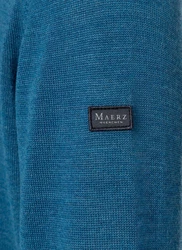 MAERZ Muenchen Wollpullover Hellblau/Blau/Türkis