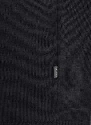 MAERZ Muenchen Wollpullover Schwarz/Dunkelblau