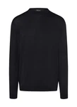 MAERZ Muenchen Wollpullover Schwarz/Dunkelblau MAERZ Muenchen Wollpullover Schwarz/Dunkelblau