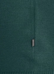 MAERZ Muenchen Wollpullover Dunkelgrün/Türkis/Grün
