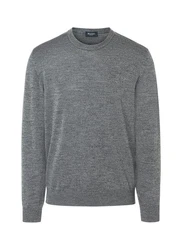 MAERZ Muenchen Wollpullover Dunkelgrau/Grau/Dunkelblau