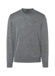MAERZ Muenchen Wollpullover Dunkelgrau/Grau/Dunkelblau