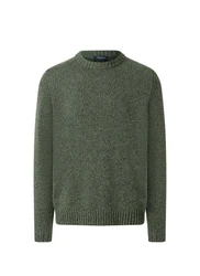 MAERZ Muenchen Pullover Rundhals Dunkelgrün/Grün