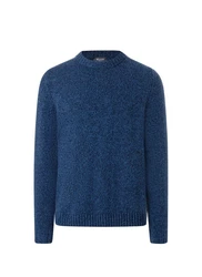 MAERZ Muenchen Pullover Rundhals Blau/Dunkelblau