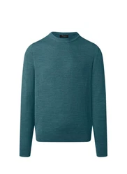 MAERZ Muenchen Strickfleece Pullover Rundhals Türkis/Grün