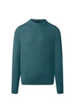 MAERZ Muenchen Strickfleece Pullover Rundhals Türkis/Grün