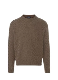 Strickfleece-Pullover Pullover Rundhals 1/1 Arm