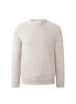 MAERZ Muenchen Strickfleece Pullover Rundhals Khaki/Beige/Braun/Grau/Weiß