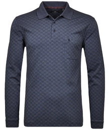 Langarm-Poloshirt Polo button LS jacquard