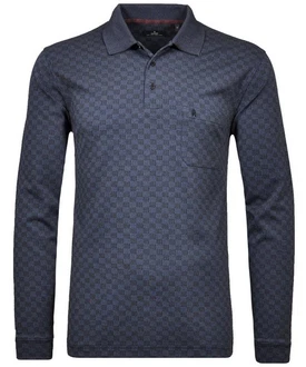 RAGMAN Langarm-Poloshirt Polo button LS