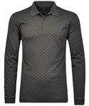 RAGMAN Langarm-Poloshirt Polo button LS Grau/Dunkelgrün/Dunkelgrau/Grün/Khaki