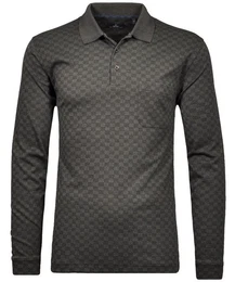 Langarm-Poloshirt Polo button LS jacquard
