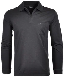 Langarm-Poloshirt Polo zip soft knit LS