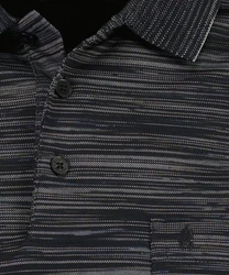 RAGMAN Langarm-Poloshirt Polo button LS Schwarz/Grau/Dunkelblau/Dunkelgrau