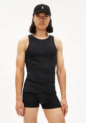 Armedangels T-Shirt JAANNO RIB Herren Schwarz
