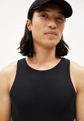 Armedangels T-Shirt JAANNO RIB Herren Schwarz