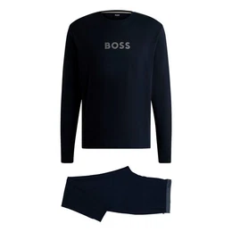 Pyjama Gift Long Set (2 tlg) mit funkelnden Details