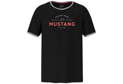 MUSTANG Schlafanzug (2 tlg) Oberteil Short schwarz/anthrazit