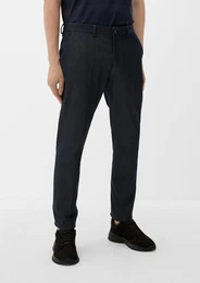 Stoffhose Slim: Chino in Denim-Optik