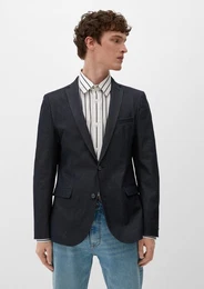 Sakko Slim: elastisches Sakko aus Denim