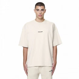 T-Shirt Logo Boxy Tee, natur