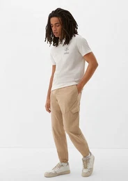 Stoffhose Regular: Jogger im Cargo-Style
