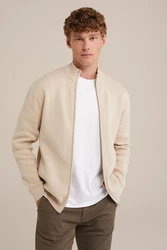 WE Fashion Cardigan Beige/Braun/Khaki