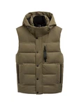 TOM TAILOR Sakko Daunenweste Dunkelgrün/Khaki/Braun