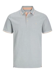 Jack & Jones Poloshirt JJEPAULOS POLO SS NOOS Hellgrau (3613)
