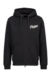 Replay Sweatshirt BRUSHED POLY COTTON FLEECE Rot/Schwarz