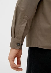 s.Oliver Business Langarmhemd Hemd Khaki/Beige/Grau/Braun